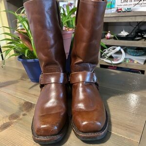 Frye Women’s Brown Harness Boots Used Size 9.5 $150
